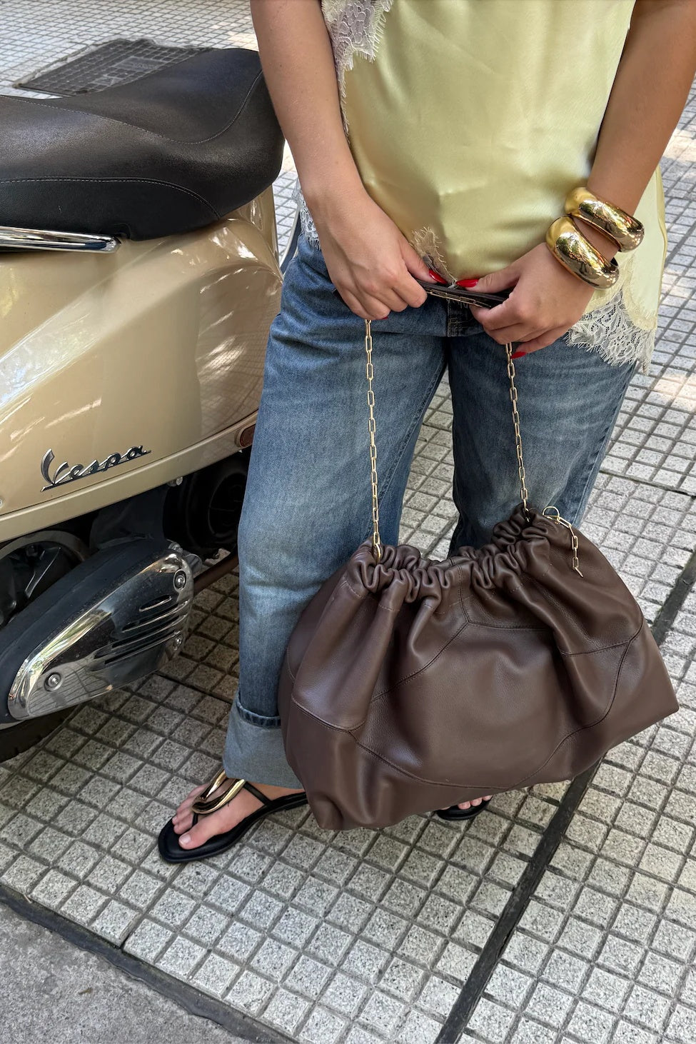 Misterio Bag - Marrón Chocolate