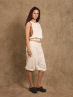 Musculosa Humo - Crema