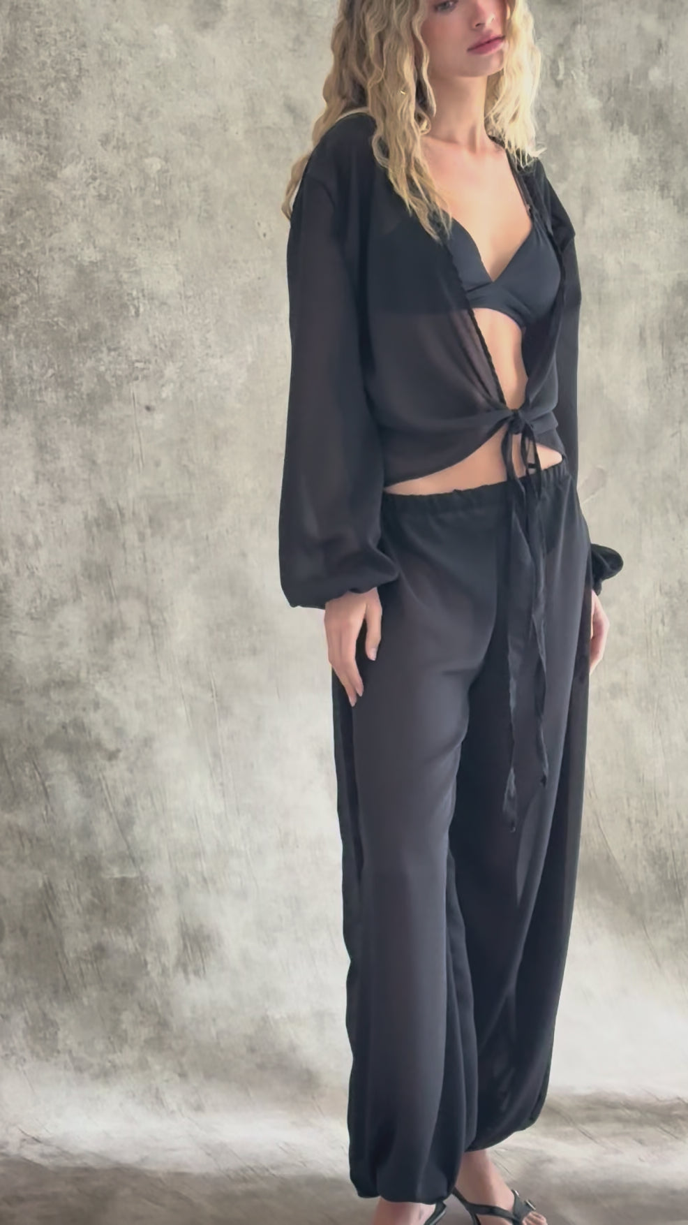 Camisa Ángel - Negro